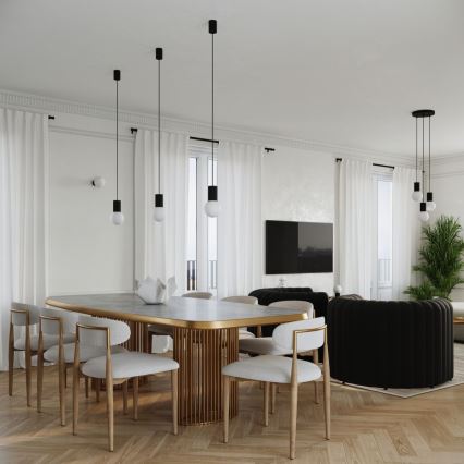 Stolní lampa HALO 1xG9/8W/230V pr. 12 cm černá