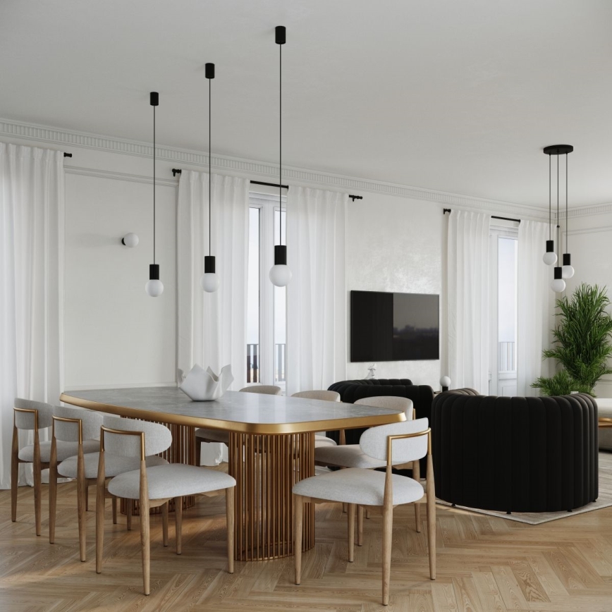Stolní lampa HALO 1xG9/8W/230V pr. 12 cm černá