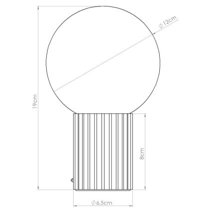 Stolní lampa HALO 1xG9/8W/230V pr. 12 cm černá