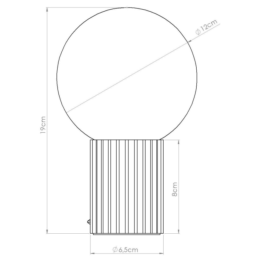 Stolní lampa HALO 1xG9/8W/230V pr. 12 cm černá