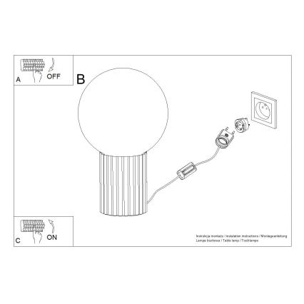 Stolní lampa HALO 1xG9/8W/230V pr. 12 cm černá