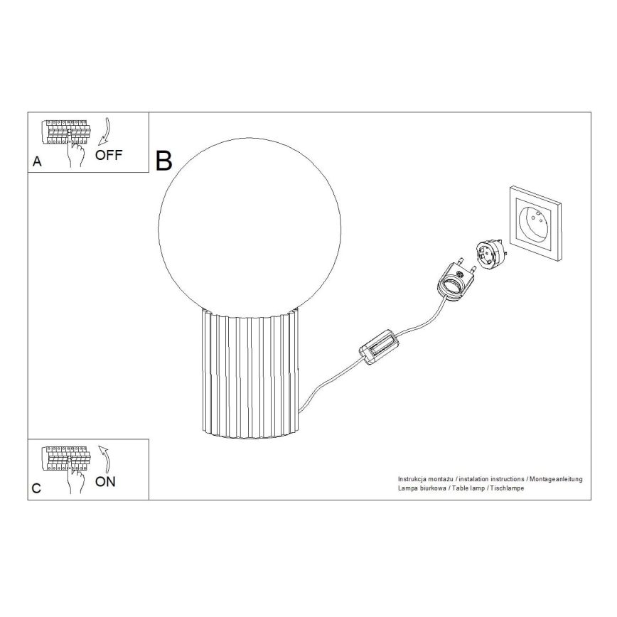 Stolní lampa HALO 1xG9/8W/230V pr. 12 cm černá