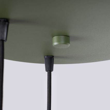 Lustr na lanku HALO 3xG9/8W/230V pr. 25 cm zelená