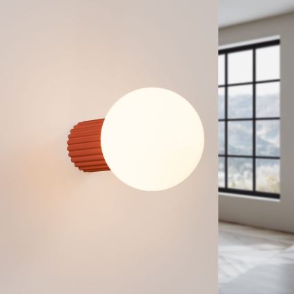 Koupelnové nástěnné svítidlo HALO 1xG9/8W/230V pr. 12 cm IP44 oranžová
