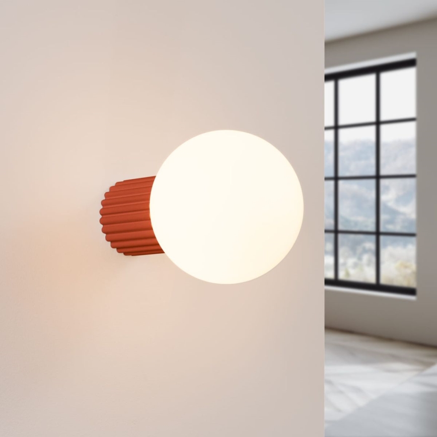 Koupelnové nástěnné svítidlo HALO 1xG9/8W/230V pr. 12 cm IP44 oranžová