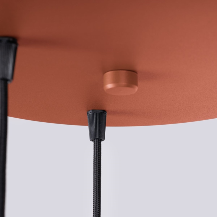 Lustr na lanku HALO 3xG9/8W/230V pr. 25 cm oranžová