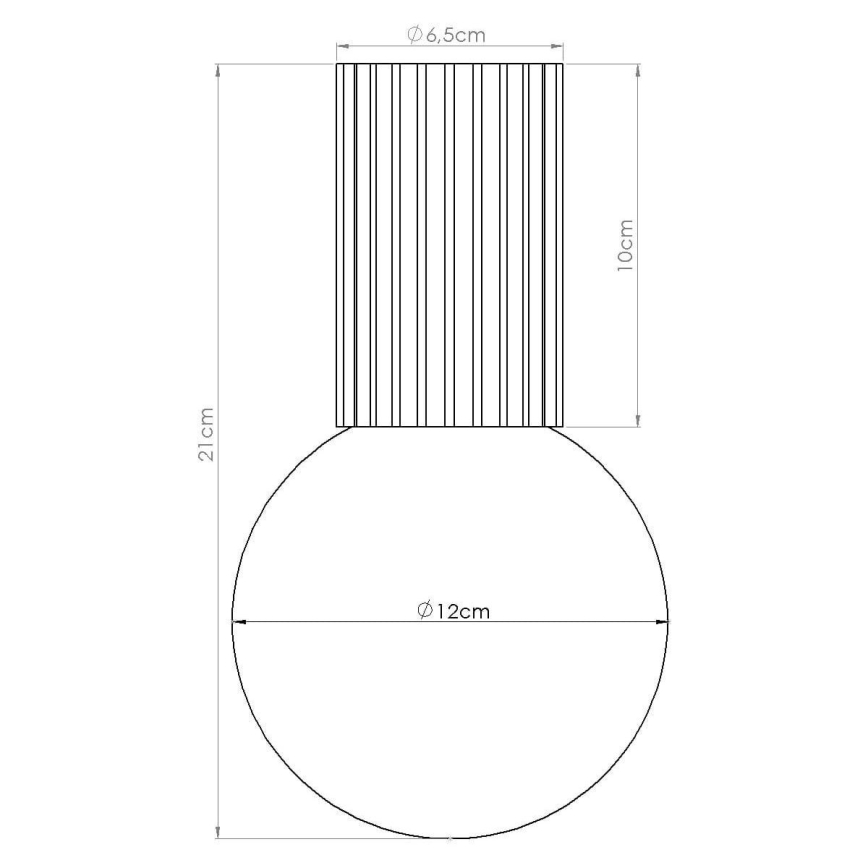 Koupelnové stropní svítidlo HALO 1xG9/8W/230V pr. 12 cm IP44 hnědá