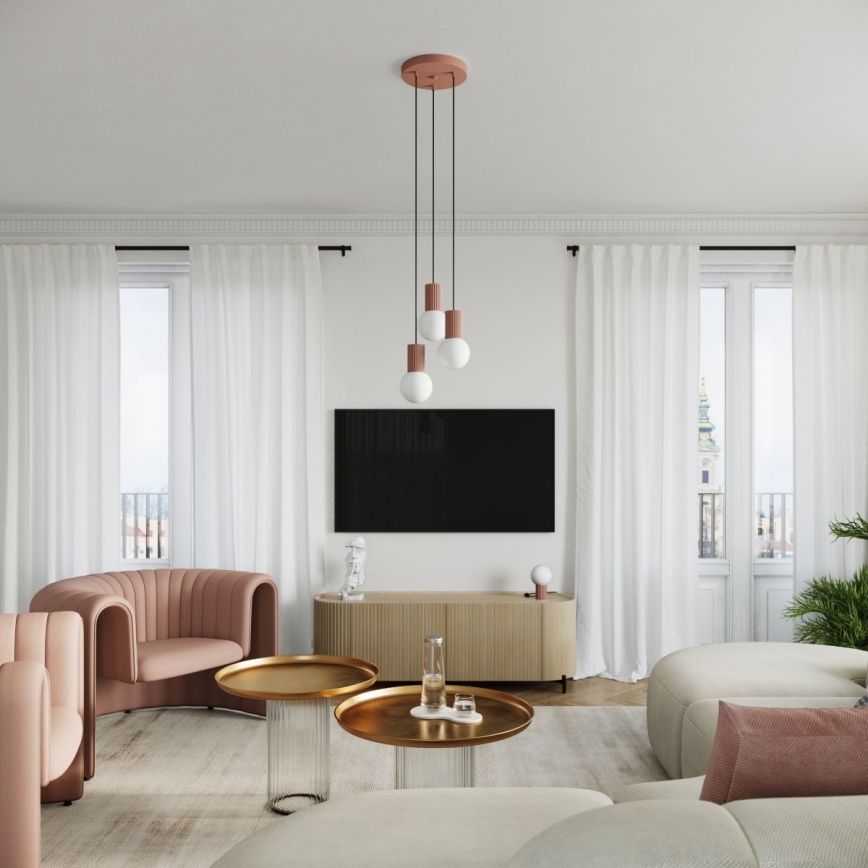 Stolní lampa HALO 1xG9/8W/230V pr. 12 cm hnědá