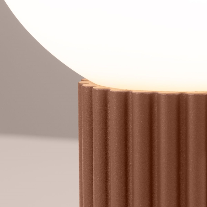 Stolní lampa HALO 1xG9/8W/230V pr. 12 cm hnědá