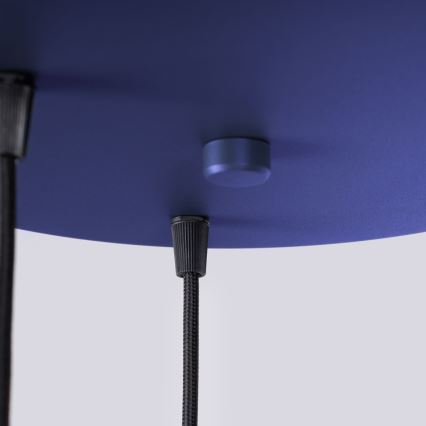 Lustr na lanku HALO 3xG9/8W/230V pr. 25 cm modrá