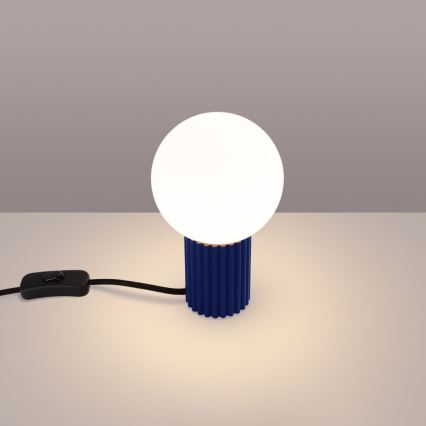 Stolní lampa HALO 1xG9/8W/230V pr. 12 cm modrá