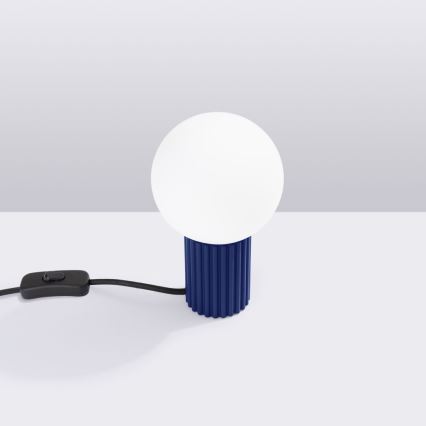 Stolní lampa HALO 1xG9/8W/230V pr. 12 cm modrá