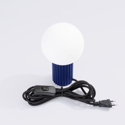 Stolní lampa HALO 1xG9/8W/230V pr. 12 cm modrá