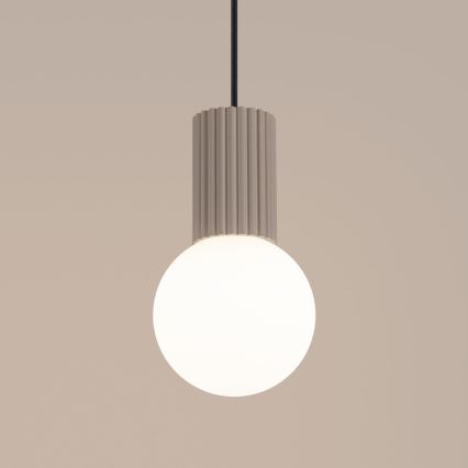 Lustr na lanku HALO 1xG9/8W/230V pr. 12 cm béžová