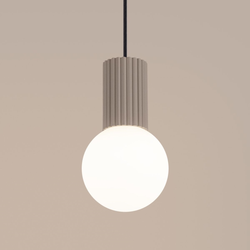 Lustr na lanku HALO 1xG9/8W/230V pr. 12 cm béžová