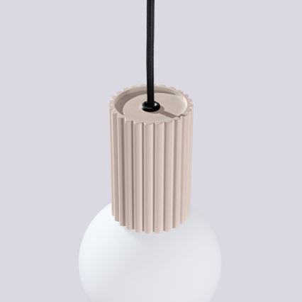 Lustr na lanku HALO 1xG9/8W/230V pr. 12 cm béžová