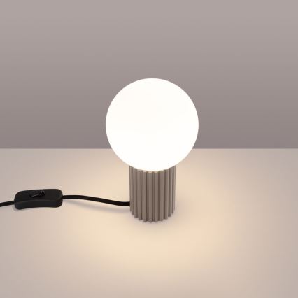 Stolní lampa HALO 1xG9/8W/230V pr. 12 cm béžová