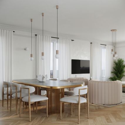 Stolní lampa HALO 1xG9/8W/230V pr. 12 cm béžová