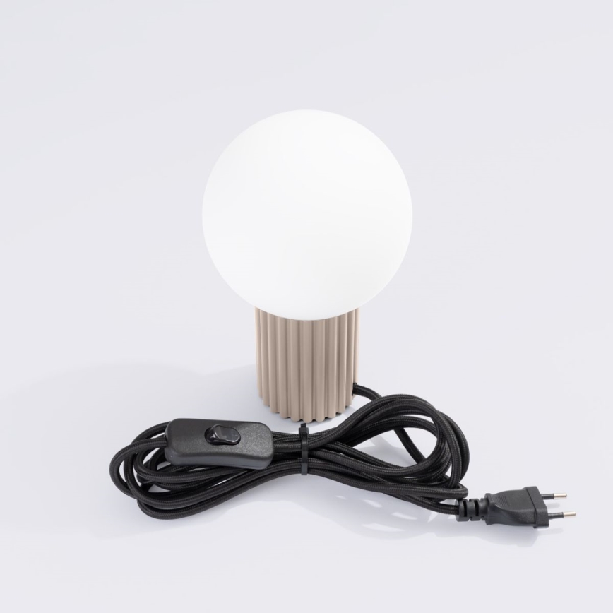 Stolní lampa HALO 1xG9/8W/230V pr. 12 cm béžová