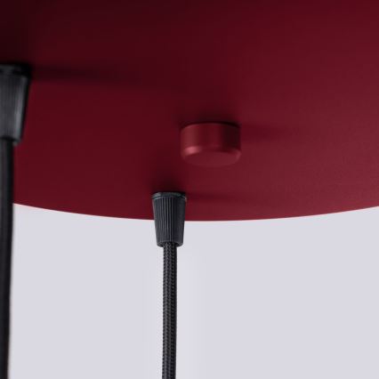 Lustr na lanku HALO 3xG9/8W/230V pr. 25 cm červená