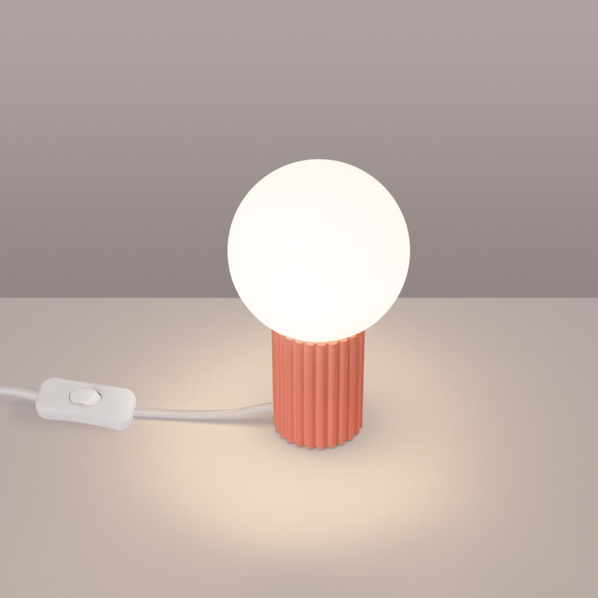 Stolní lampa HALO 1xG9/8W/230V pr. 12 cm růžová
