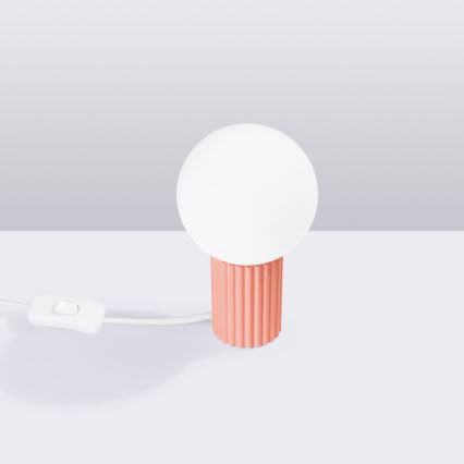 Stolní lampa HALO 1xG9/8W/230V pr. 12 cm růžová