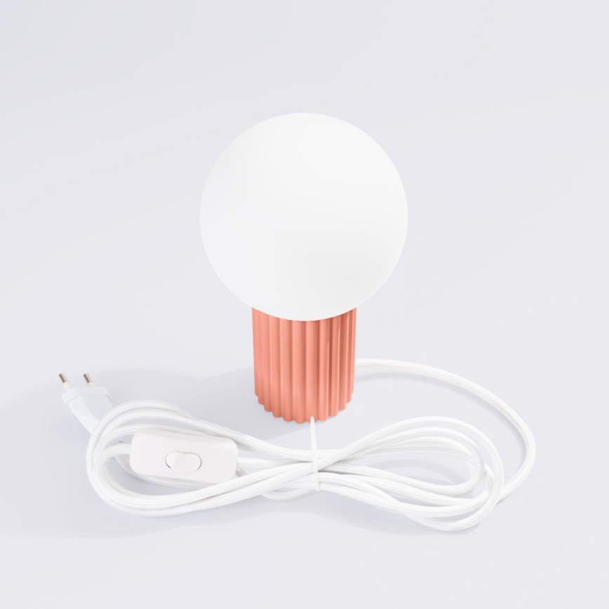 Stolní lampa HALO 1xG9/8W/230V pr. 12 cm růžová