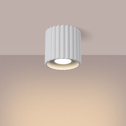 Bodové svítidlo AURA 1xGU10/10W/230V pr. 10 cm bílá