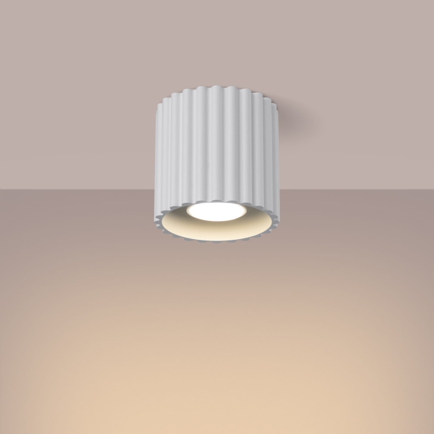 Bodové svítidlo AURA 1xGU10/10W/230V pr. 10 cm bílá