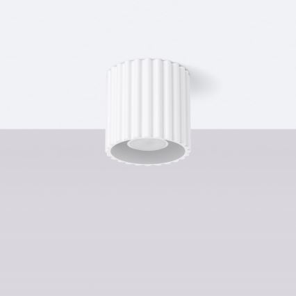 Bodové svítidlo AURA 1xGU10/10W/230V pr. 10 cm bílá
