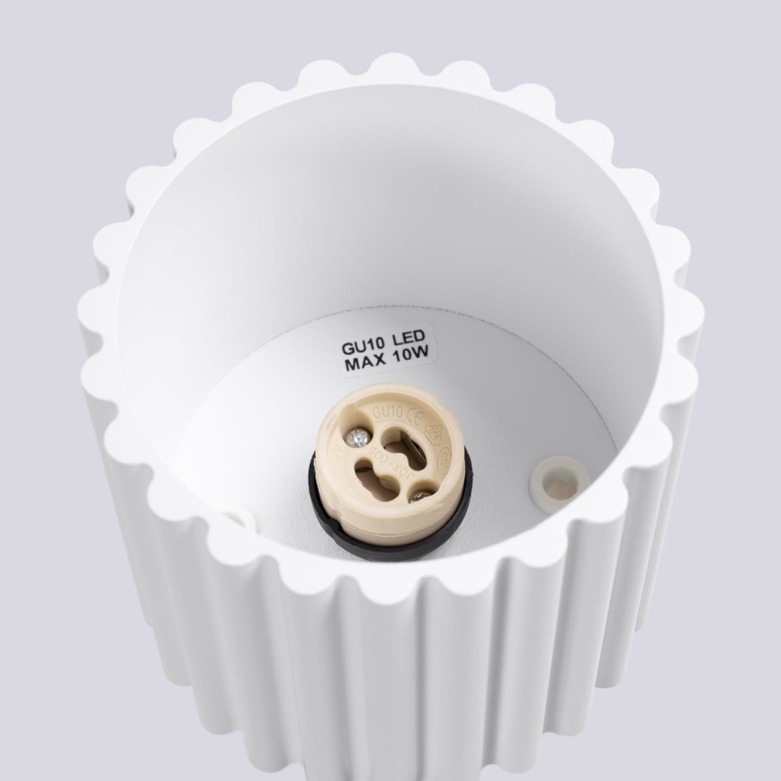 Bodové svítidlo AURA 1xGU10/10W/230V pr. 10 cm bílá