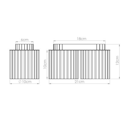 Bodové svítidlo AURA 2xGU10/10W/230V bílá