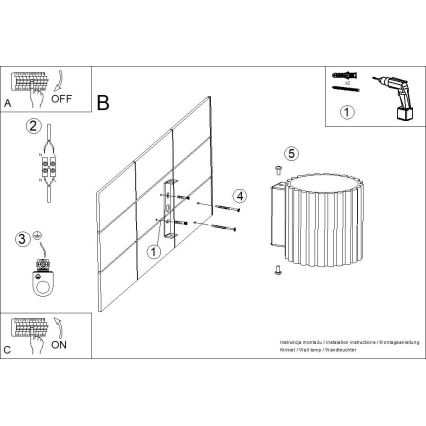 Nástěnné svítidlo AURA 1xG9/10W/230V bílá