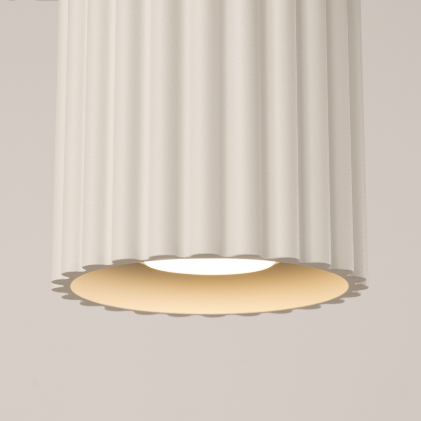 Bodové svítidlo AURA 1xGU10/10W/230V pr. 10 cm krémová