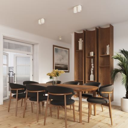 Bodové svítidlo AURA 2xGU10/10W/230V krémová