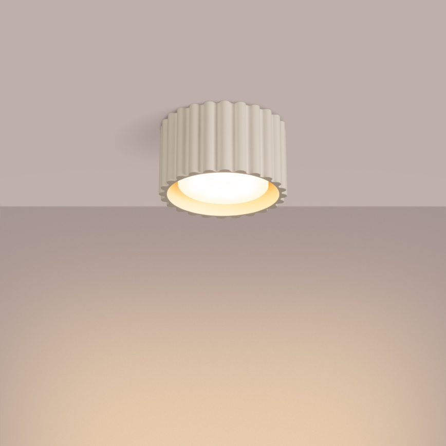 Bodové svítidlo AURA 1xGX53/10W/230V pr. 10 cm krémová