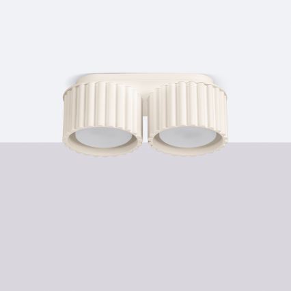 Bodové svítidlo AURA 2xGX53/10W/230V krémová