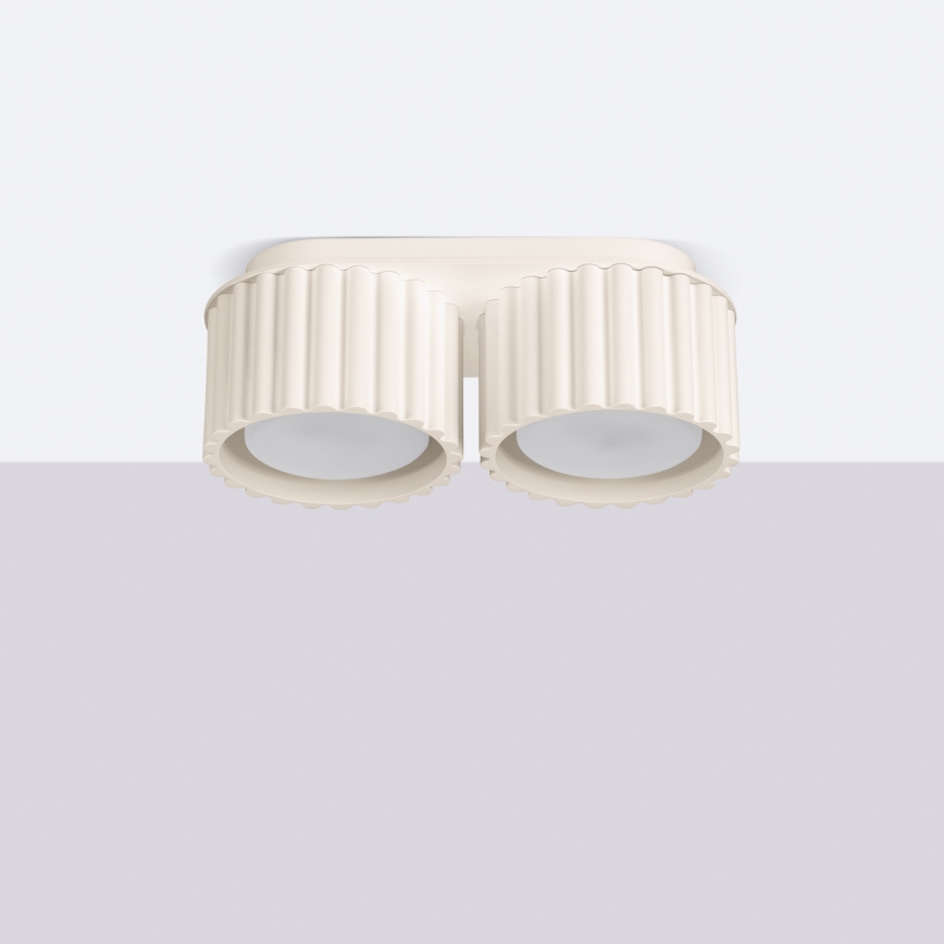 Bodové svítidlo AURA 2xGX53/10W/230V krémová