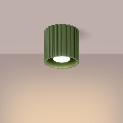 Bodové svítidlo AURA 1xGU10/10W/230V pr. 10 cm zelená