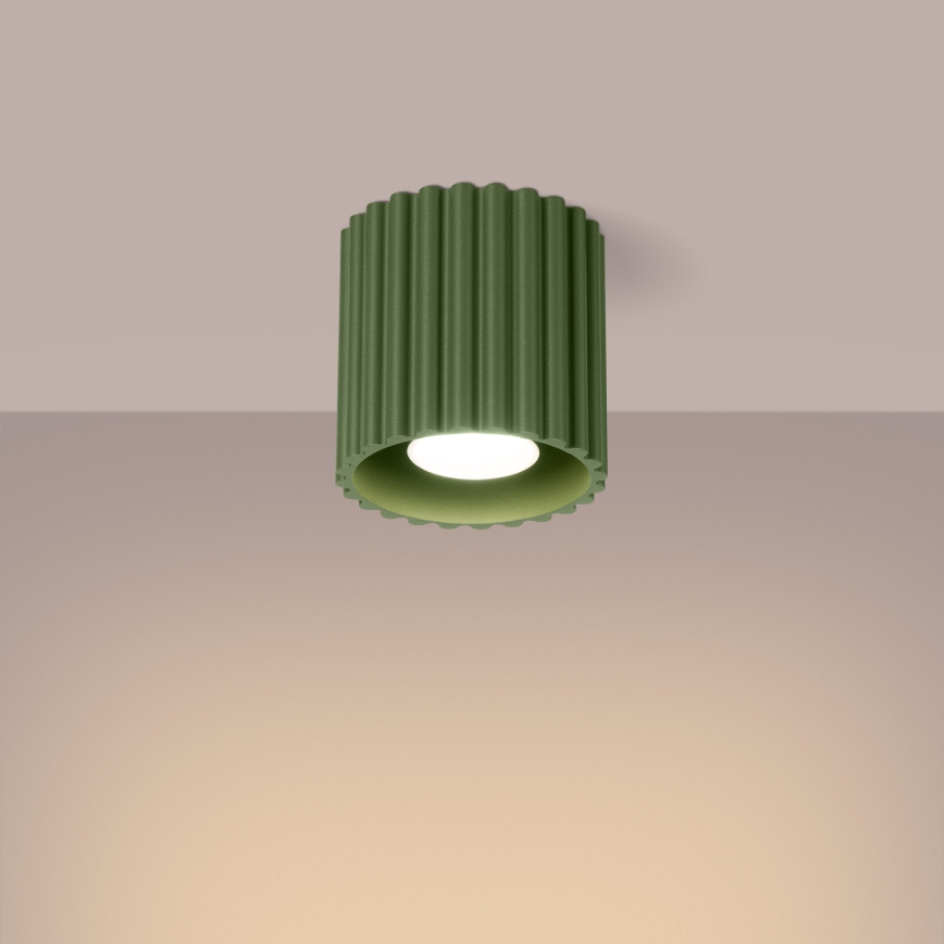 Bodové svítidlo AURA 1xGU10/10W/230V pr. 10 cm zelená