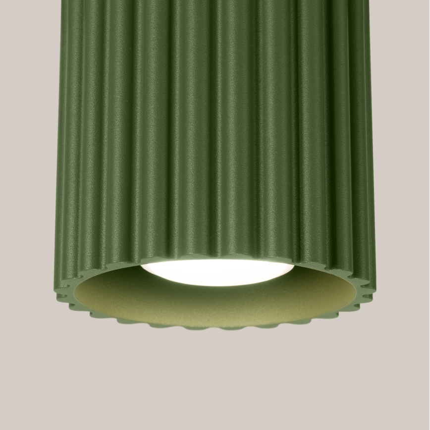 Bodové svítidlo AURA 1xGU10/10W/230V pr. 10 cm zelená