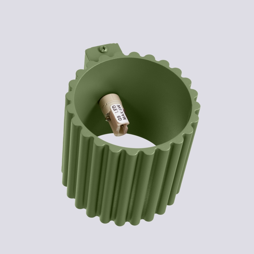 Nástěnné svítidlo AURA 1xG9/10W/230V zelená