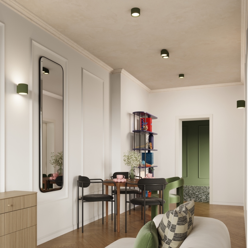 Bodové svítidlo AURA 2xGX53/10W/230V zelená