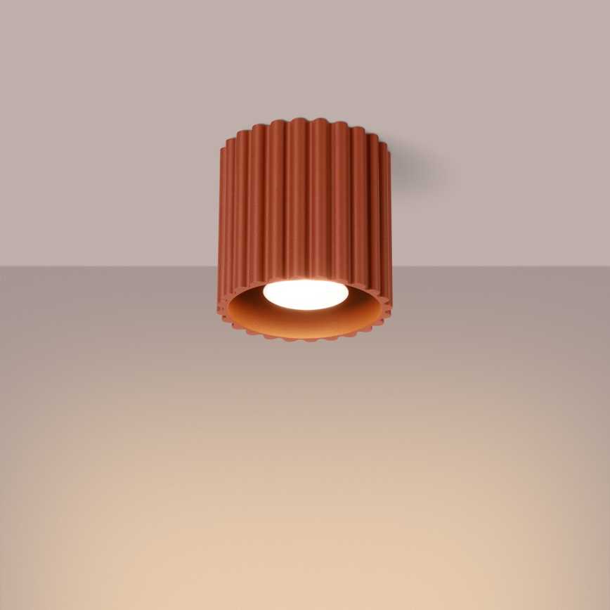 Bodové svítidlo AURA 1xGU10/10W/230V pr. 10 cm oranžová
