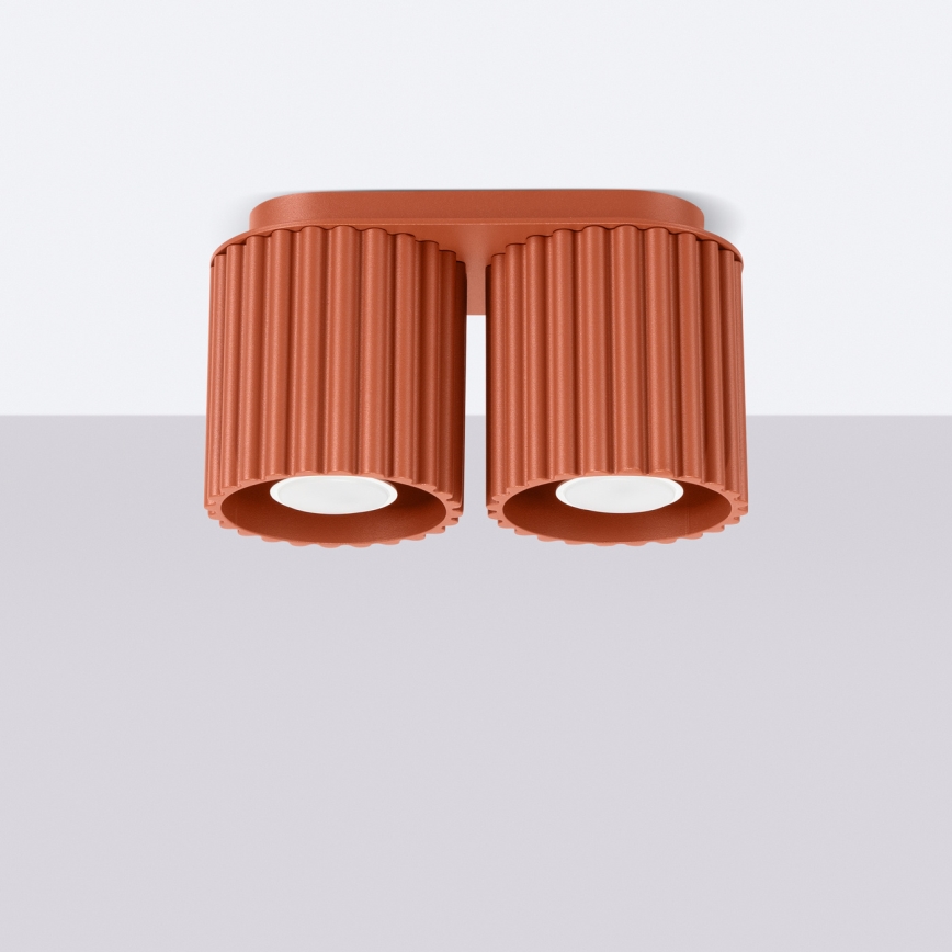 Bodové svítidlo AURA 2xGU10/10W/230V oranžová