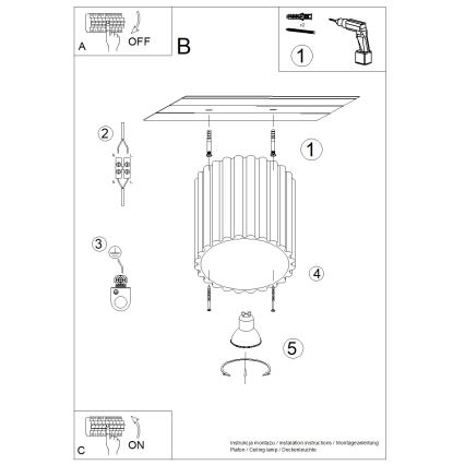 Bodové svítidlo AURA 1xGU10/10W/230V 10 cm hnědá
