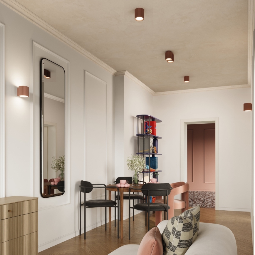 Bodové svítidlo AURA 2xGU10/10W/230V hnědá