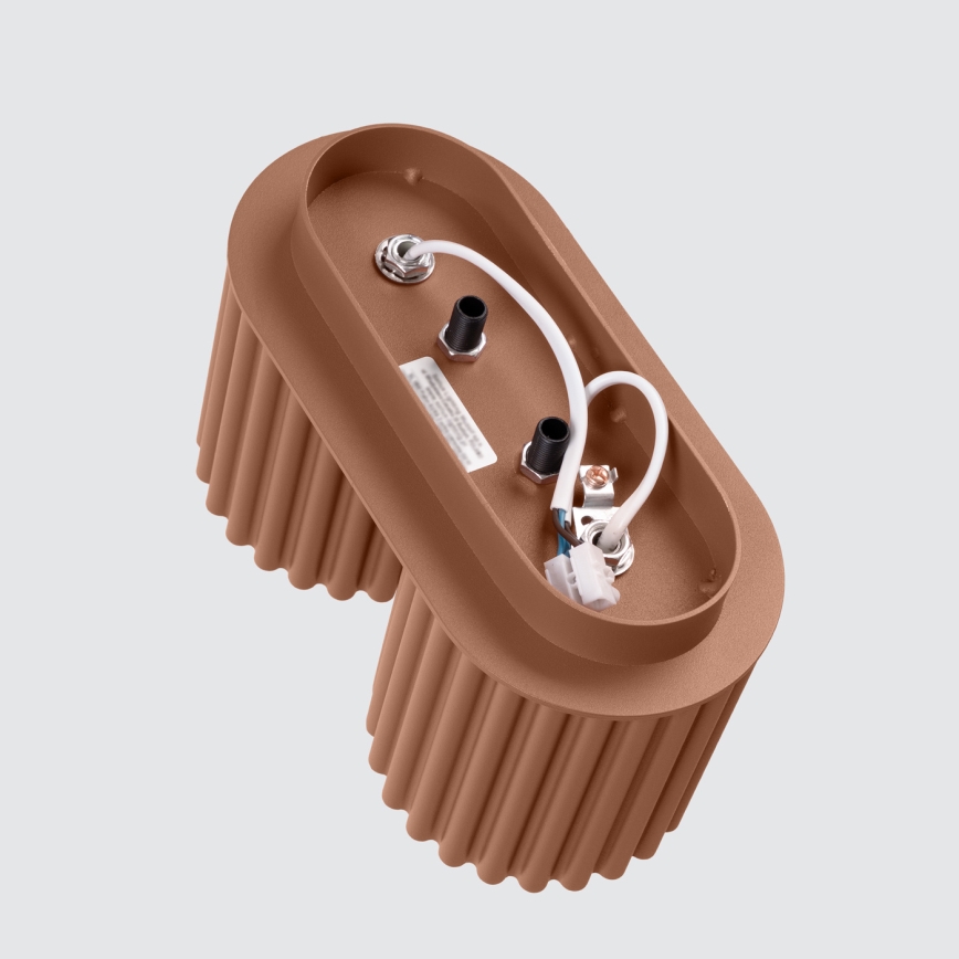 Bodové svítidlo AURA 2xGU10/10W/230V hnědá