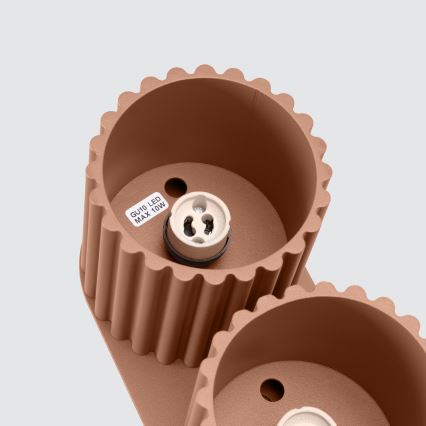 Bodové svítidlo AURA 2xGU10/10W/230V hnědá