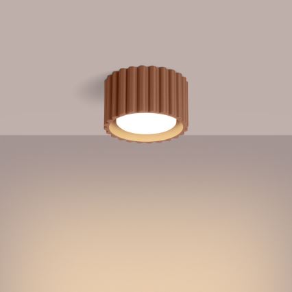 Bodové svítidlo AURA 1xGX53/10W/230V pr. 10 cm hnědá